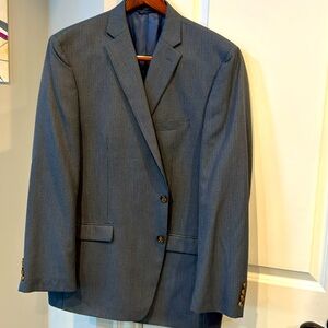 Charcoal and blue pinpoint Lauren blazer. 48L. Excellent condition.